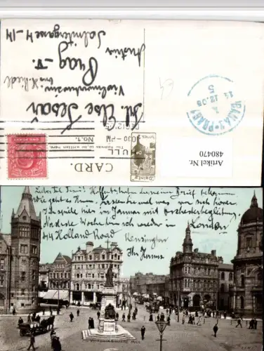 480470,England Hull Victoria Square Platz Denkmal