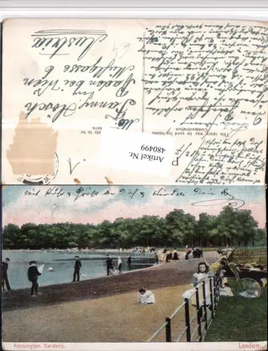 480499,England London Kensington Gardens Park Teich