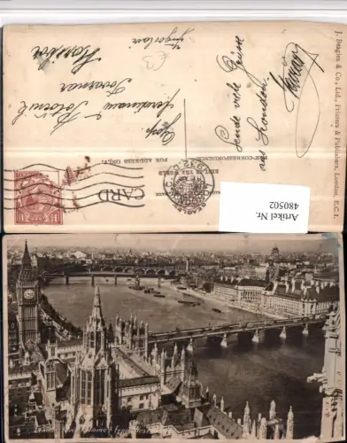 480502,England London River Thames from Westminster Fluss Brücken