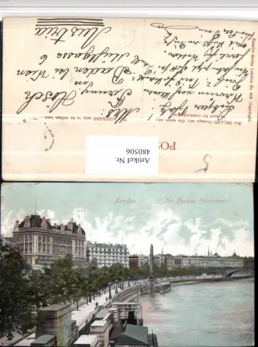 480506,England London Thames Embankment Fluss