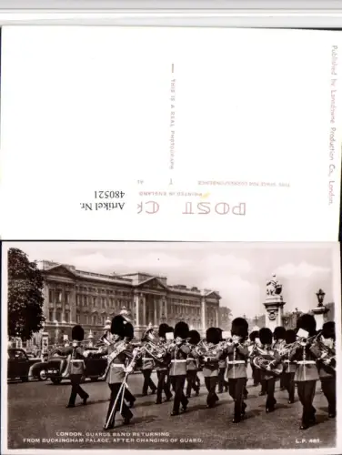 480521,England London Guards Band returning from Buckingham Palace Wache