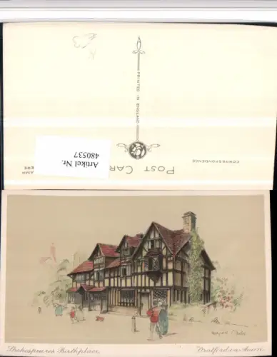 480537,Künstler AK C. Bales England Stratford-on-Avon Shakespeare Birthplace