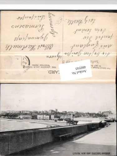 480545,England General view from Folkstone Harbour Teilansicht