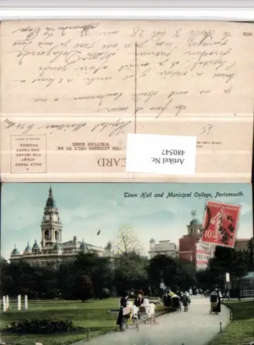 480547,England Portsmouth Town Hall and Municipal College