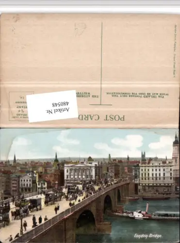 480548,England London Bridge Brücke Dampfer