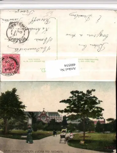 480554,England Portsmouth Roman Catholic Cathedral and Victoria Park