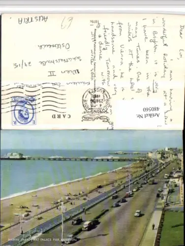 480560,England Brighton Marine Parade and Palace Pier Promenade