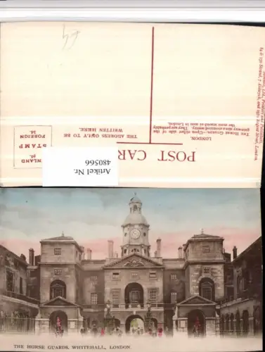 480566,England London Whitehall Horse Guards Wache Pferde