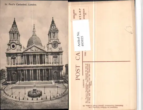 493955,England London St. Pauls Cathedral Kirche