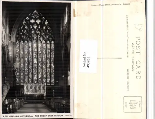 493959,England Carlisle Cathedral East Window Kirchenfenster