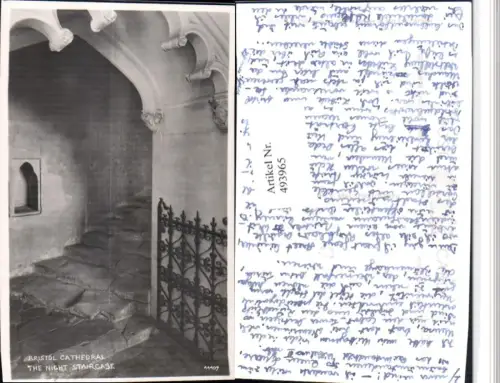 493965,England Bristol Cathedral Night Staircase Stiege