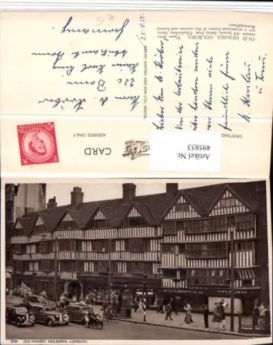 495853,England London Holborn Old Houses Häuser