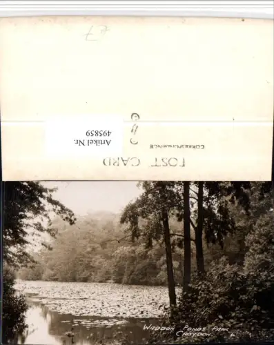 495859,England Croydon Waddon Ponds Park Teich Partie