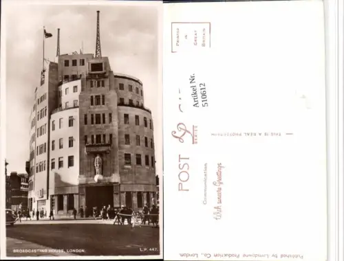 510612,England London Broadcasting House Gebäude