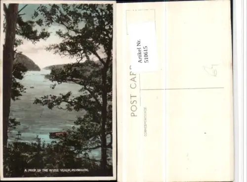 510615,England Plymouth Peep on the River Yealm Boot Fluss