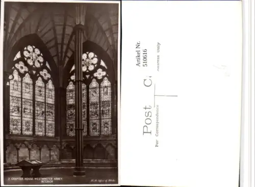 510616,England London Westminster Abbey Chapter House Interior Kirche