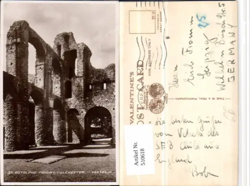 510618,England Colchester St. Botolphs Priory Ruine
