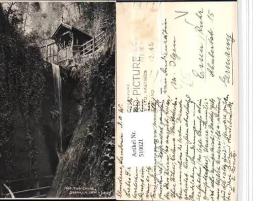 510621,England Isle of Wight Chine Shanklin Wasserfall
