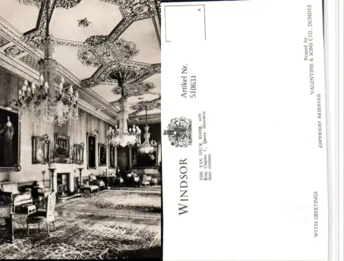 510631,England Windsor Castle Schloss Van Dyck Room Innenansicht