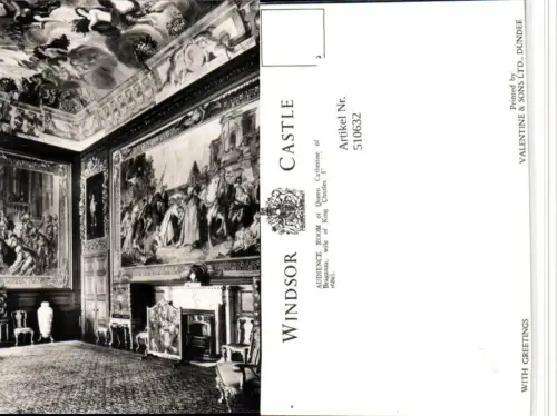 510632,England Windsor Castle Schloss Audience Room Innenansicht