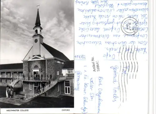 510642,England Oxford Westminster College Kapelle