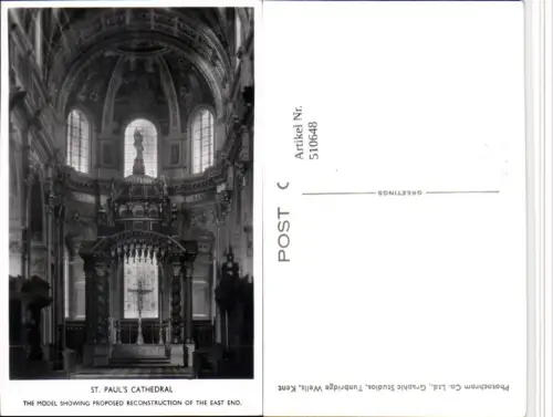 510648,England London St. Pauls Cathedral Kirche Innenansicht