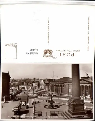 510684,England Liverpool William Brown Street and Entrance Mersey Tunnel Bus