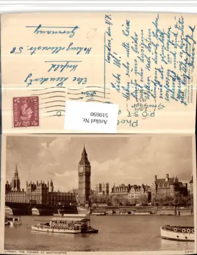 510690,England London Thames at Westminster Brücke Big Ben