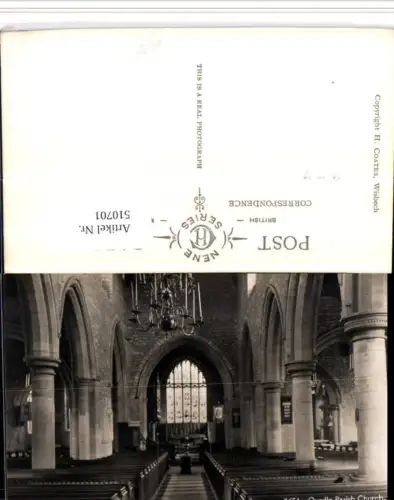 510701,England Oundle Parish Church Kirche Innenansicht