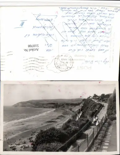 510708,England Isle of Wight Sandown Bay Bucht Strand
