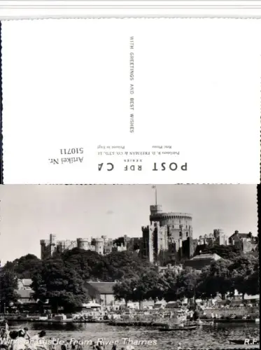 510711,England Windsor Castle from River Thames Schloss