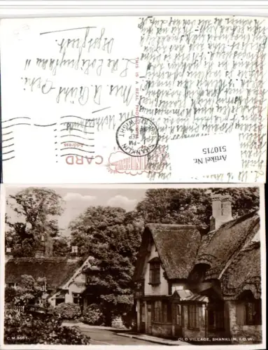 510715,England Isle of Wight Shanklin Old Village Häuser