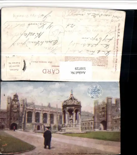 510729,Künstler AK England Cambridge Trinity College Courth pub Tuck