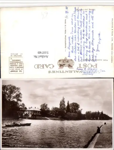 510749,England Kingston-on-Thames River Fluss Ruderboot