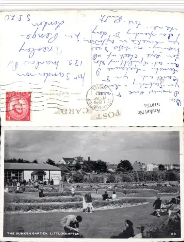 510751,England Littlehampton Sunken Garden Garten