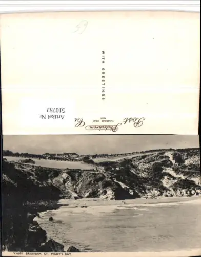 510752,England Brixham St. Marys By Bucht Küste