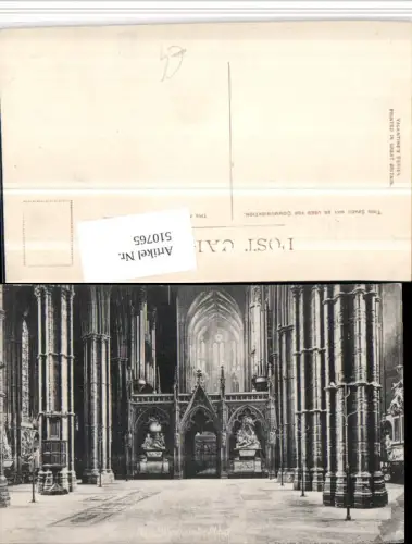 510765,England London Westminster Abbey Nave Kirche Innenansicht