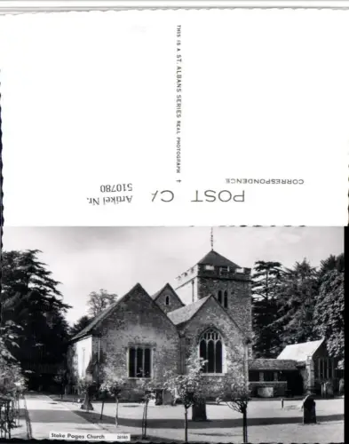 510780,England Stoke Poges Church Kirche