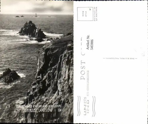 545986,England Land`s End Lighthouse Longships Penzance Cornwall