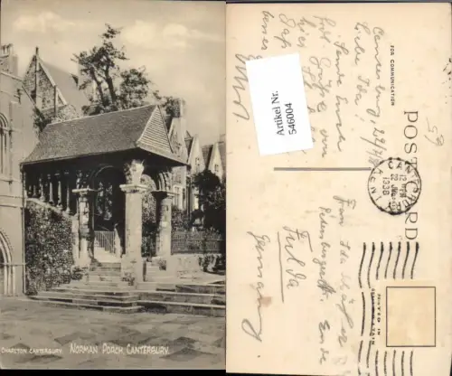 546004,England Charlton Canterbury Norman porch