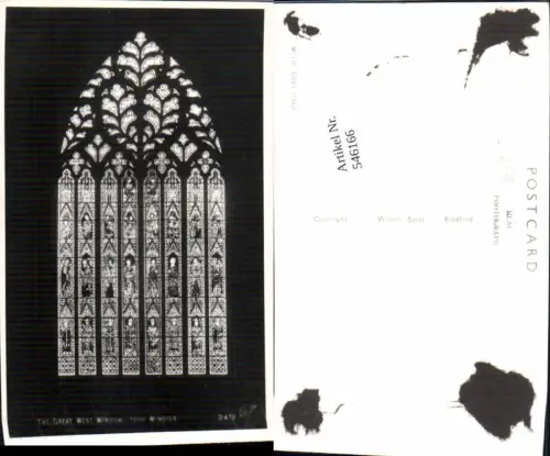 546166,England York Minster Great West Window