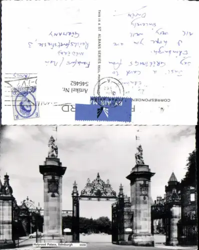 546462,England Edinburgh Holyrood Palace Tor Gitter Eingang