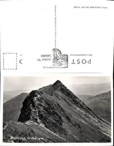 546468,England Lake District Cumbria Helvellyn Striding Edge