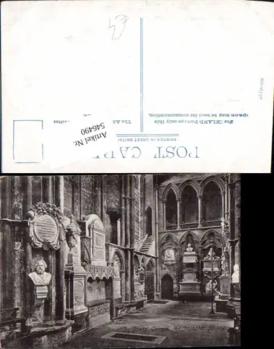 546490,England London Westminster Abbey Poets Corner