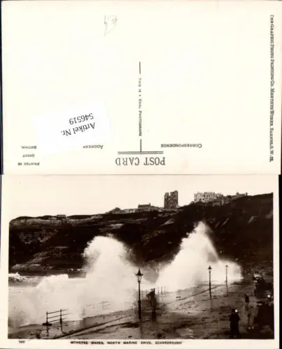 546519,England Scarborough Monster waves North Marine Drive