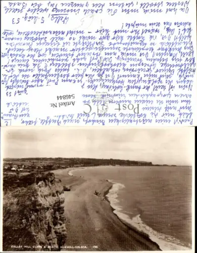 546844,England Bexhill on Sea Galley Hill Cliffs Beach East Sussex