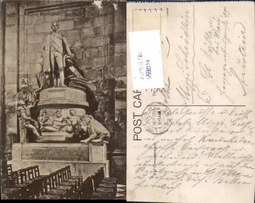 559034,England London St Paul Cathedral Nelson Monument Statue Kirche