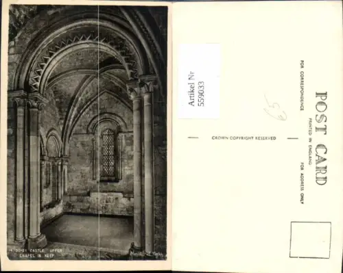 559033,England Dover Castle Upper Chapel in Keep Kapelle