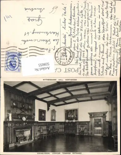 559055,England Northenden Wythenshawe Hall Dining-Room Kamin Manchester