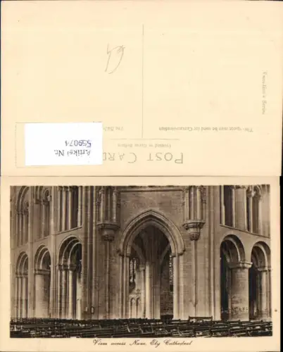 559074,England Ely Cathedral View across Nave